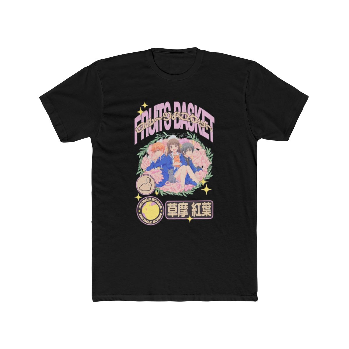 Fruits Basket Momiji Icons Dark Wash T Shirt - alternate angle 3, merchandise