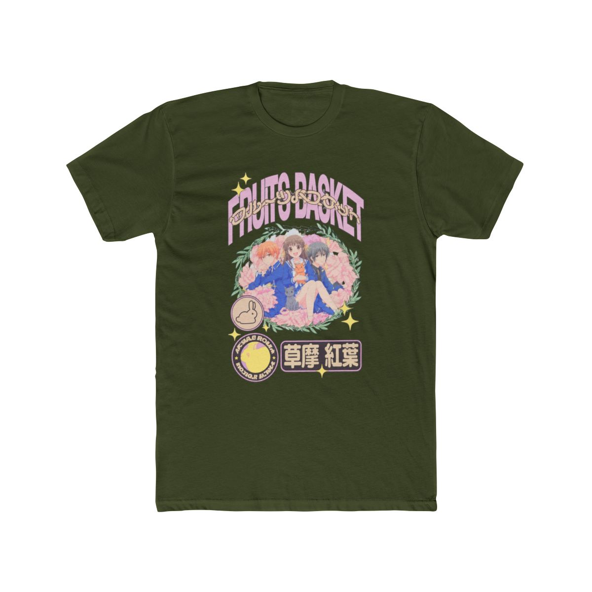Fruits Basket Momiji Icons Dark Wash T Shirt - alternate angle 5, merchandise