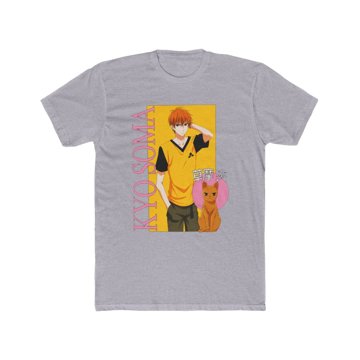 Fruits Basket Kyo Pink Panel Boyfriend Fit Girls T Shirt