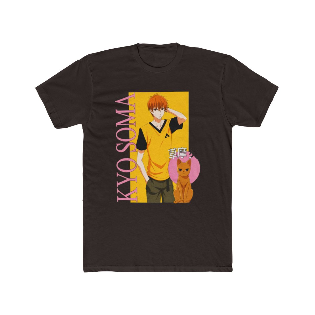 Fruits Basket Kyo Pink Panel Boyfriend Fit Girls T Shirt - alternate angle 2, merchandise