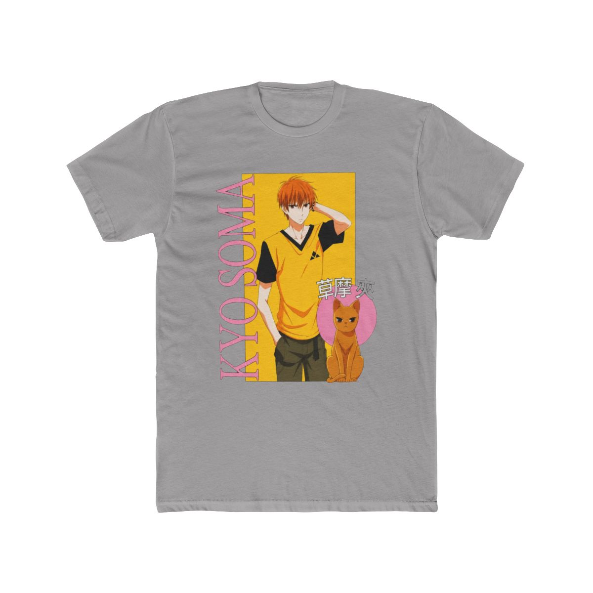 Fruits Basket Kyo Pink Panel Boyfriend Fit Girls T Shirt - Official T-Shirts merchandise