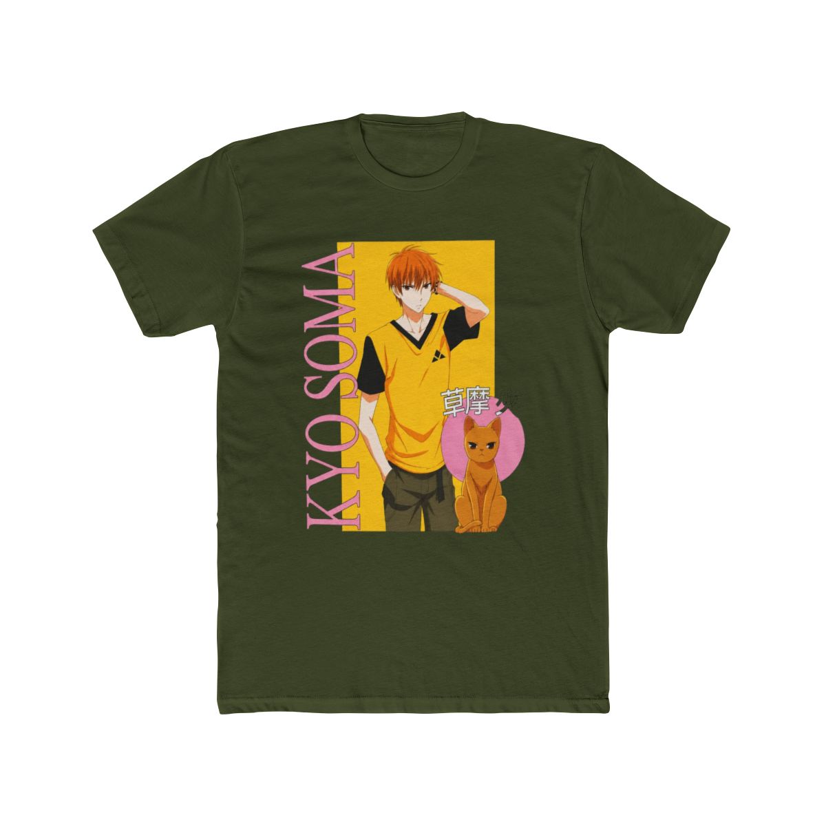 Fruits Basket Kyo Pink Panel Boyfriend Fit Girls T Shirt - alternate angle 5, merchandise