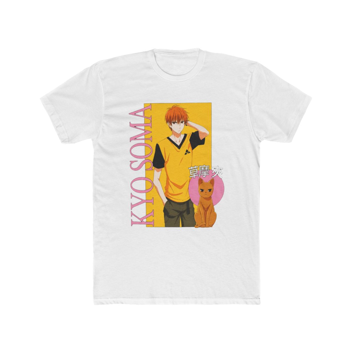 Fruits Basket Kyo Pink Panel Boyfriend Fit Girls T Shirt