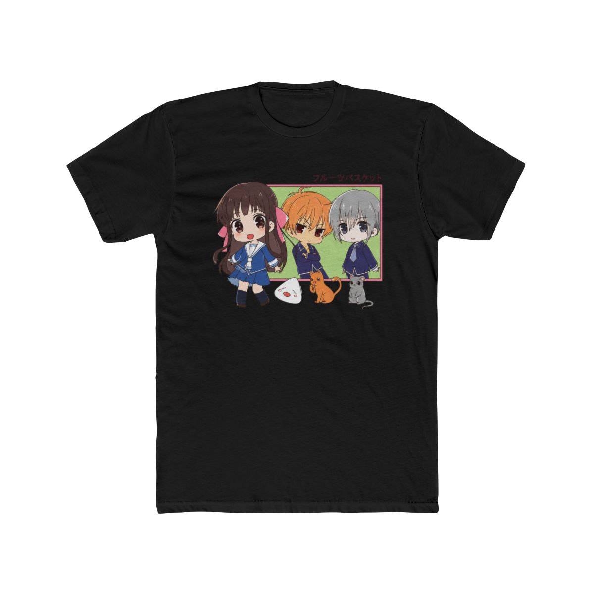 Fruits Basket Chibi Characters Juniors White T Shirt - alternate angle 3, merchandise