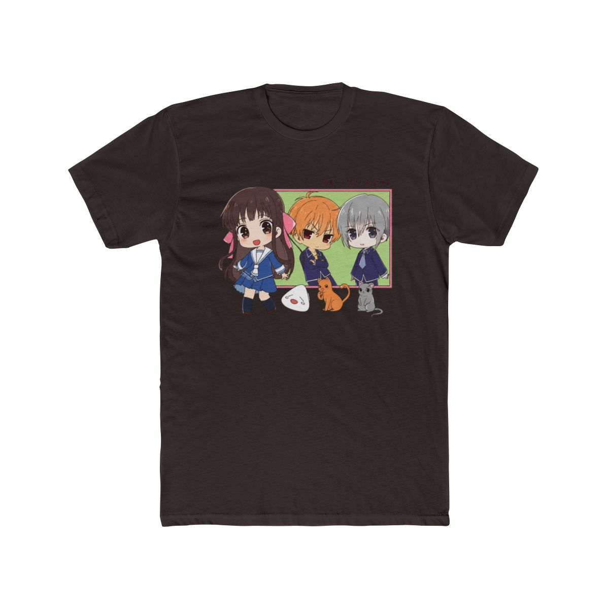 Fruits Basket Chibi Characters Juniors White T Shirt - alternate angle 2, merchandise